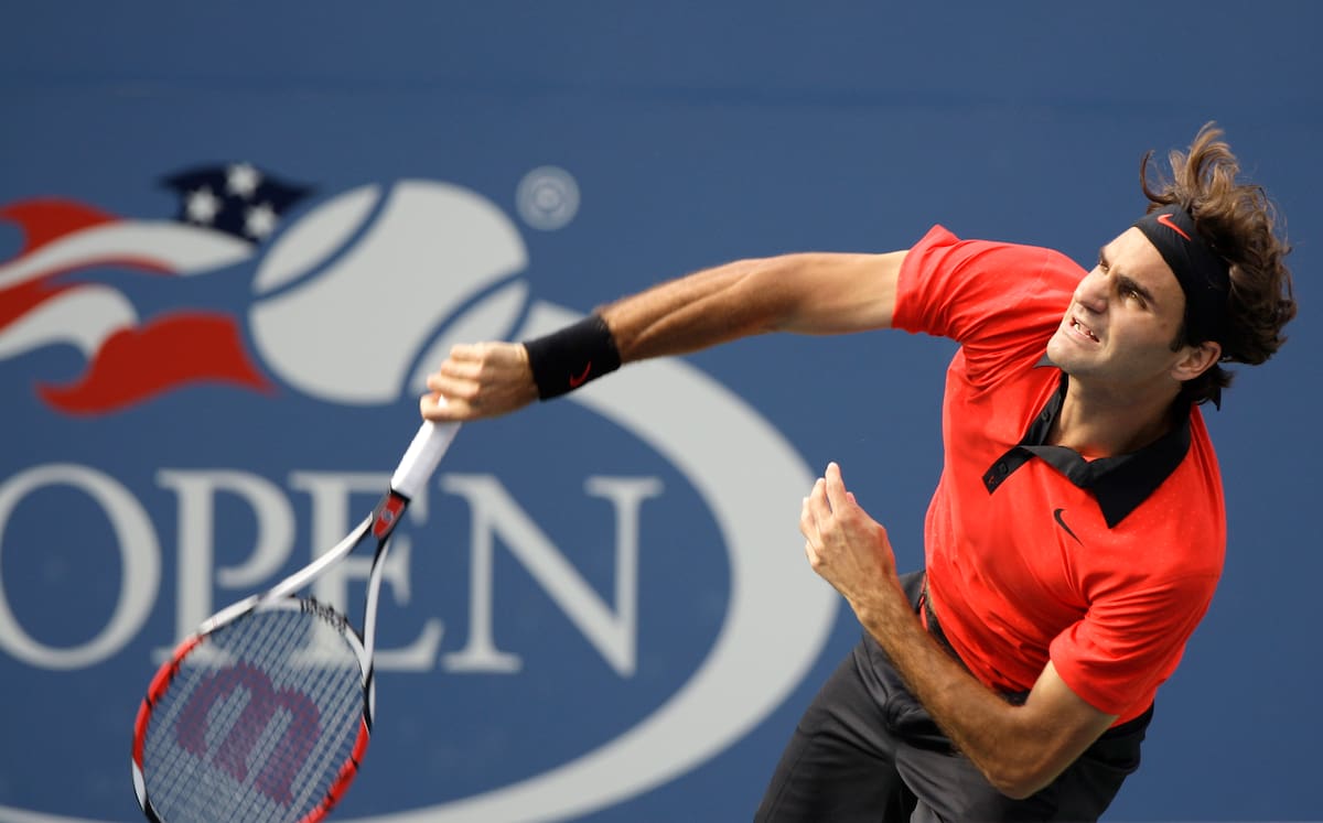 Roger Federer en el US Open 2009. (AP Photo/Amy Sancetta)