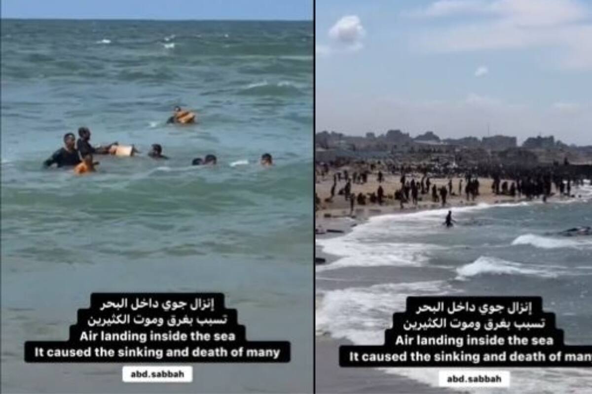 Tragedia en Gaza: Ocho personas se ahogan al intentar recuperar ayuda aérea