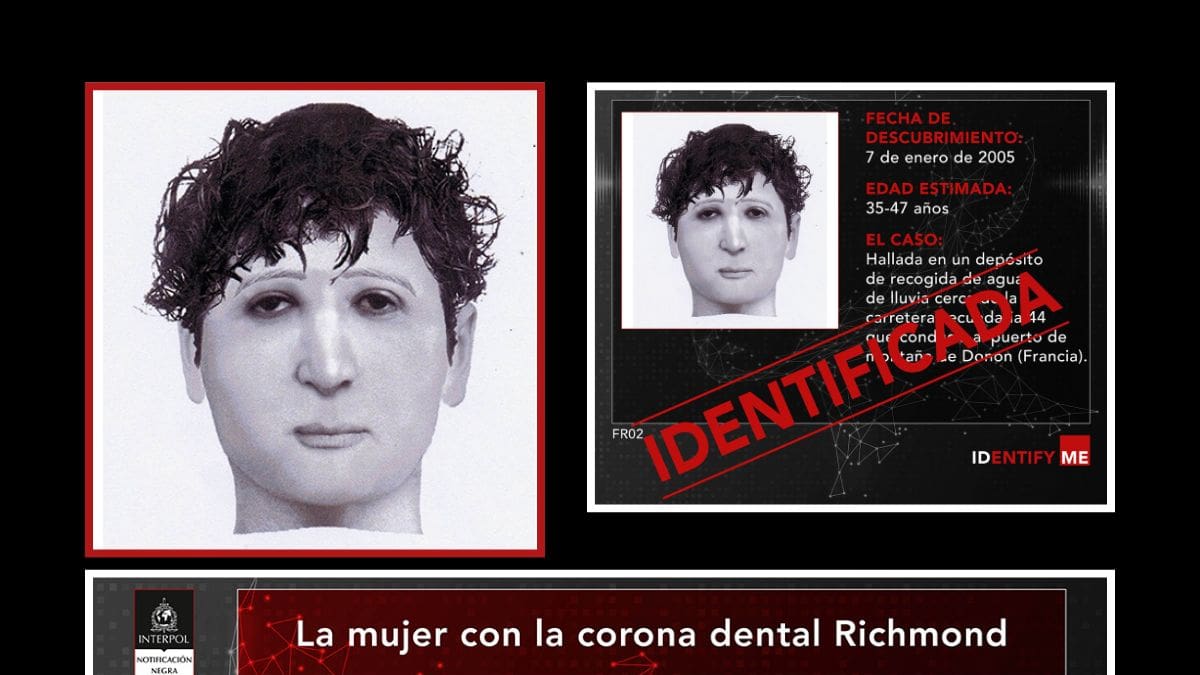 El cuerpo de una persona fue encontrado en bolsas de basura dentro de un colector de agua en Francia en 2005 y permaneció por 20 años sin identificar, pero finalmente las autoridades descubrieron el nombre de “la mujer de la corona dental Richmond”