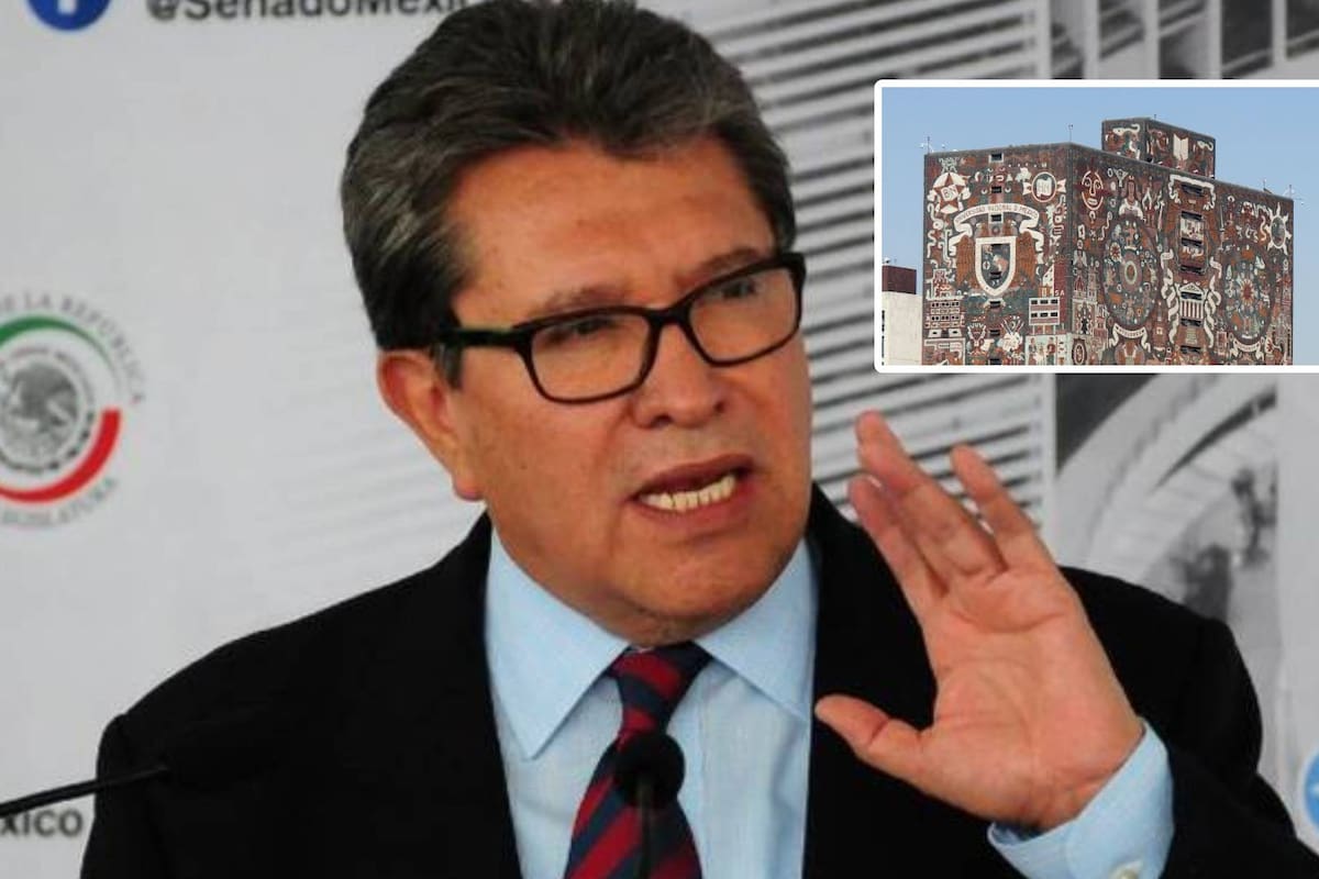 "Me pongo del lado de la UNAM": Ricardo Monreal defiende a la Universidad ante críticas de AMLO
