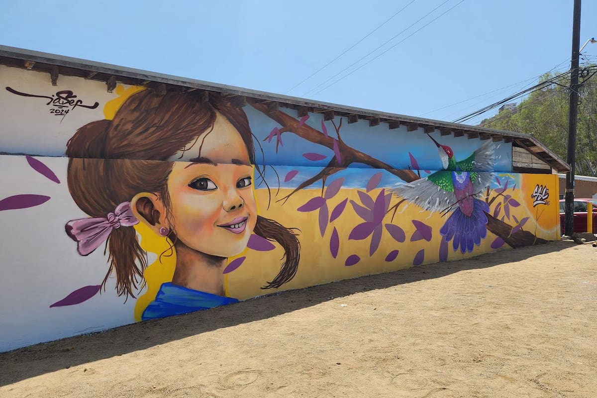 Realizan mural frente a jardín de niños en Santa Anita