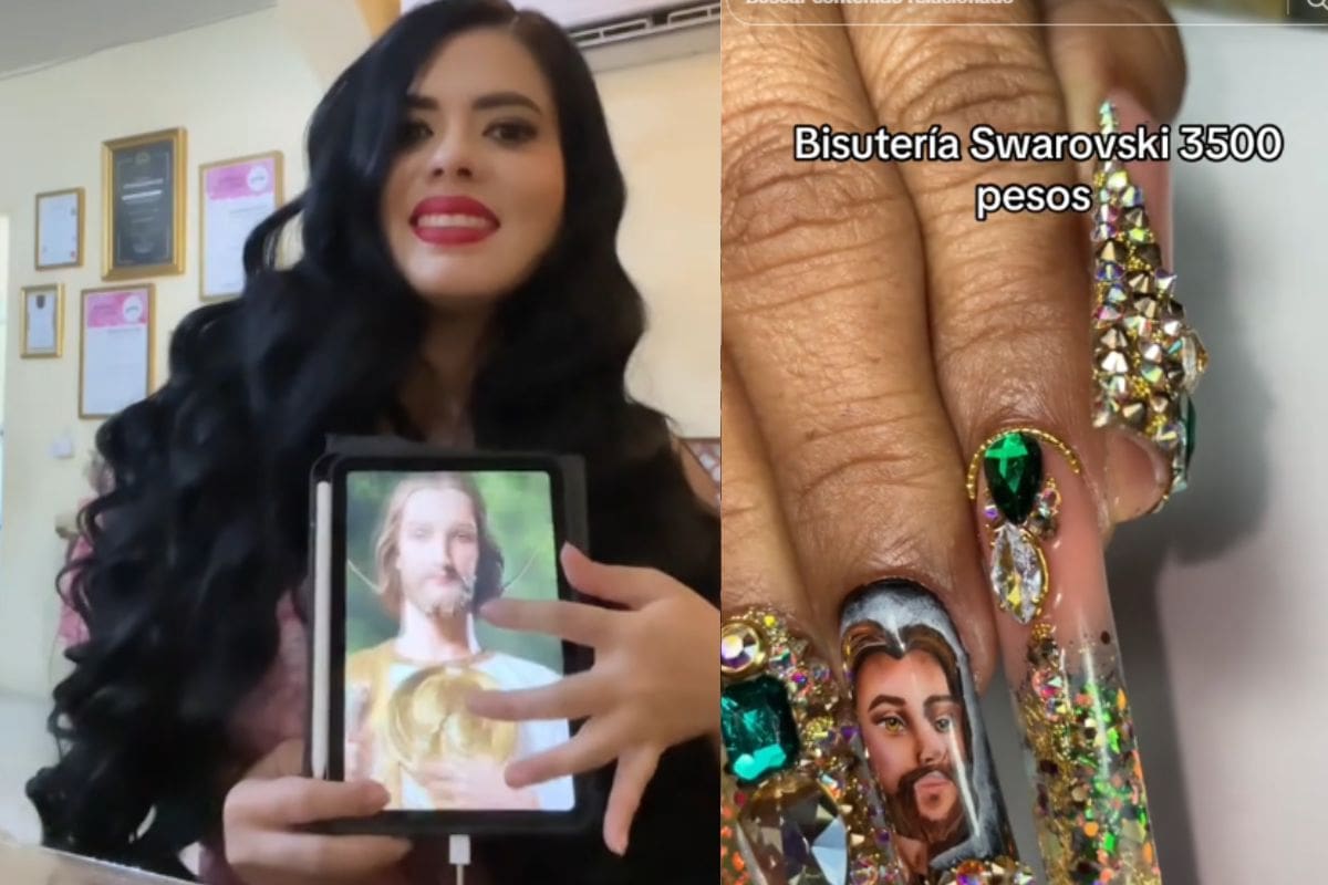 Así fue cómo esta mujer realizó un diseño de uñas de San Judas y cobró 11 mil pesos
