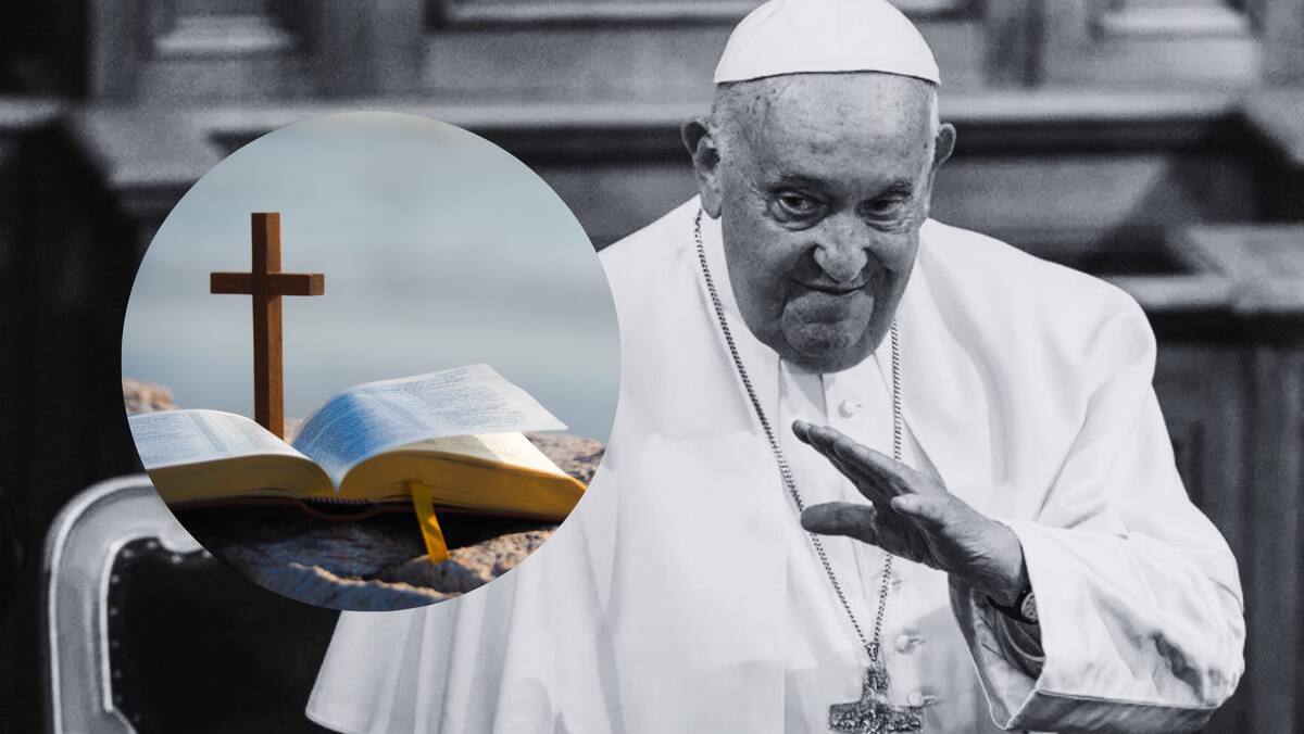 El Vaticano informa que Jorge Mario Bergoglio murió este 21 de abril por un derrame cerebral, tras complicaciones de salud previas. Foto: EFE y Canvas