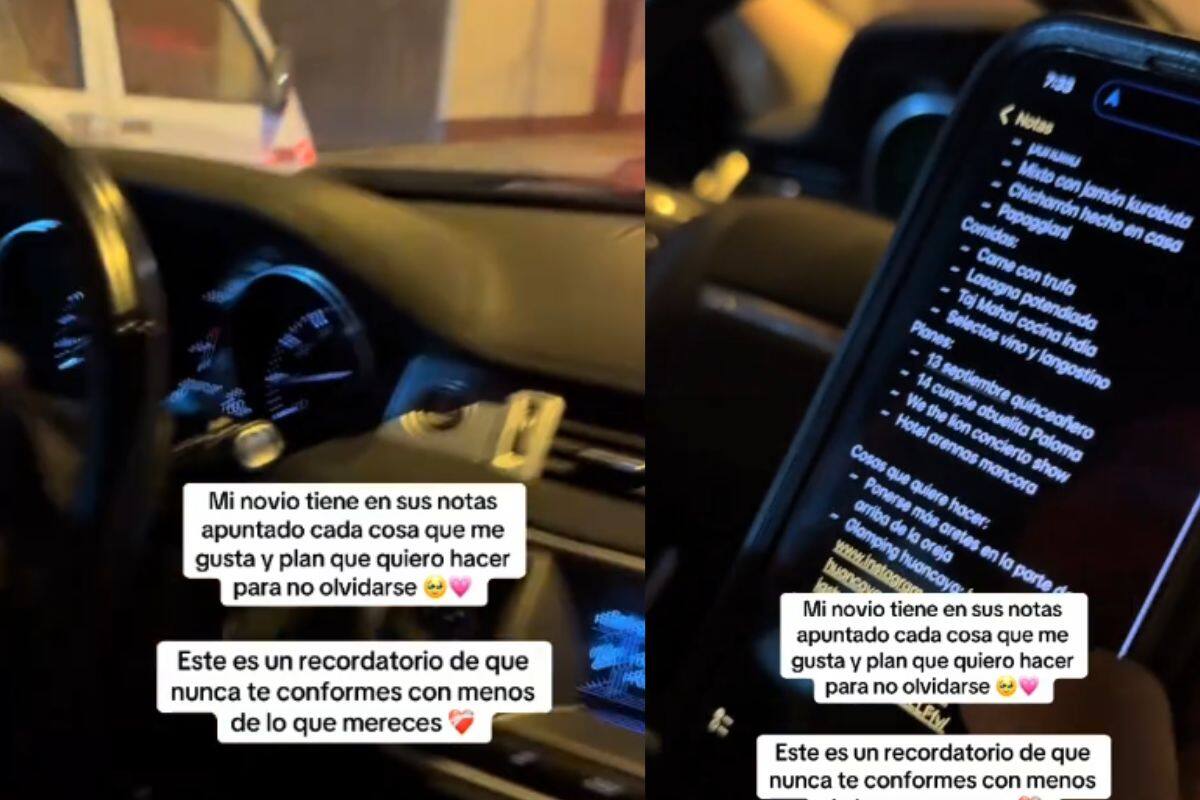Él apunta cada plan o cosa que le gusta a su novia para no olvidarse de ella; se hace viral