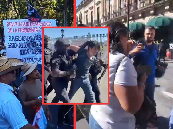 Guardia civil agrede a reporteros y detiene a jóvenes en megamarcha de la Generación Z en Morelia