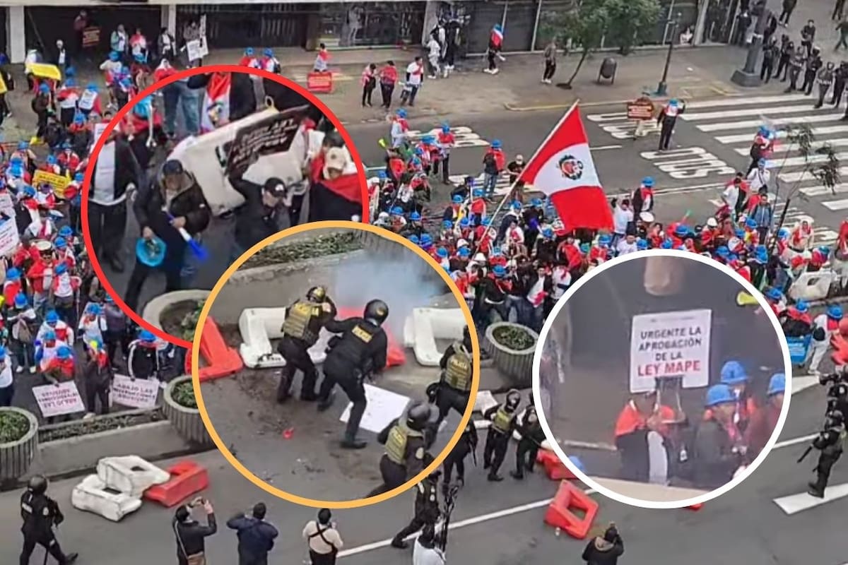 Enfrentamientos entre mineros informales y la Policía en Lima y Arequipa: Un muerto y varios heridos