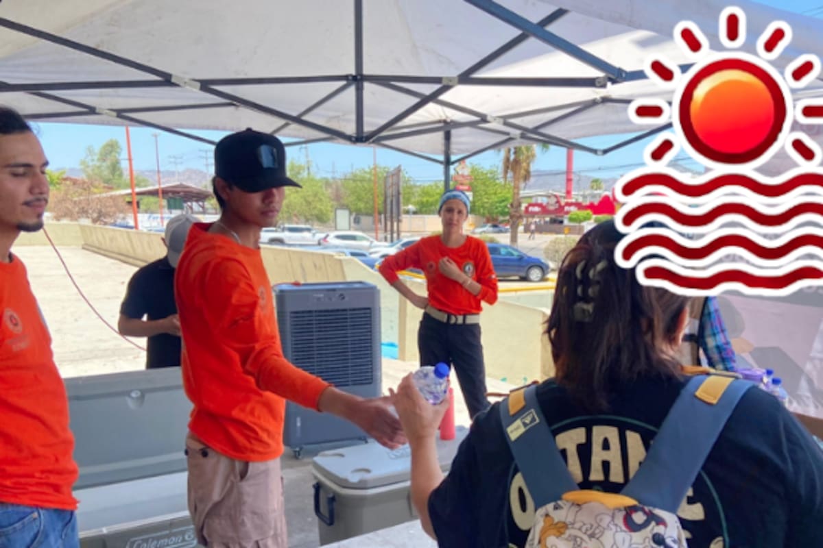 Continúan en Hermosillo las entregas de agua y suero para prevenir golpes de calor: reparten 360 litros en puntos clave