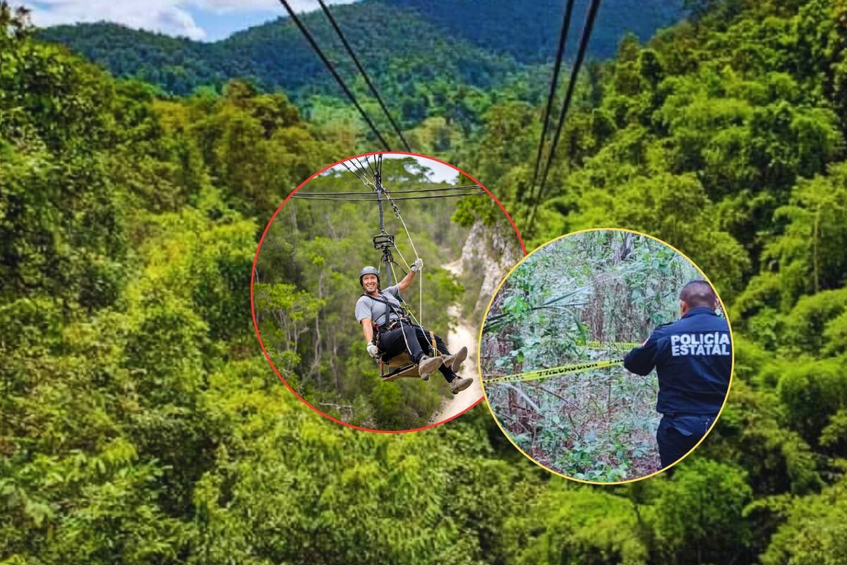 Muere turista alemán al caer 15 metros de altura mientras usaba una tirolesa en Yucatán; no siguió los protocolos de seguridad