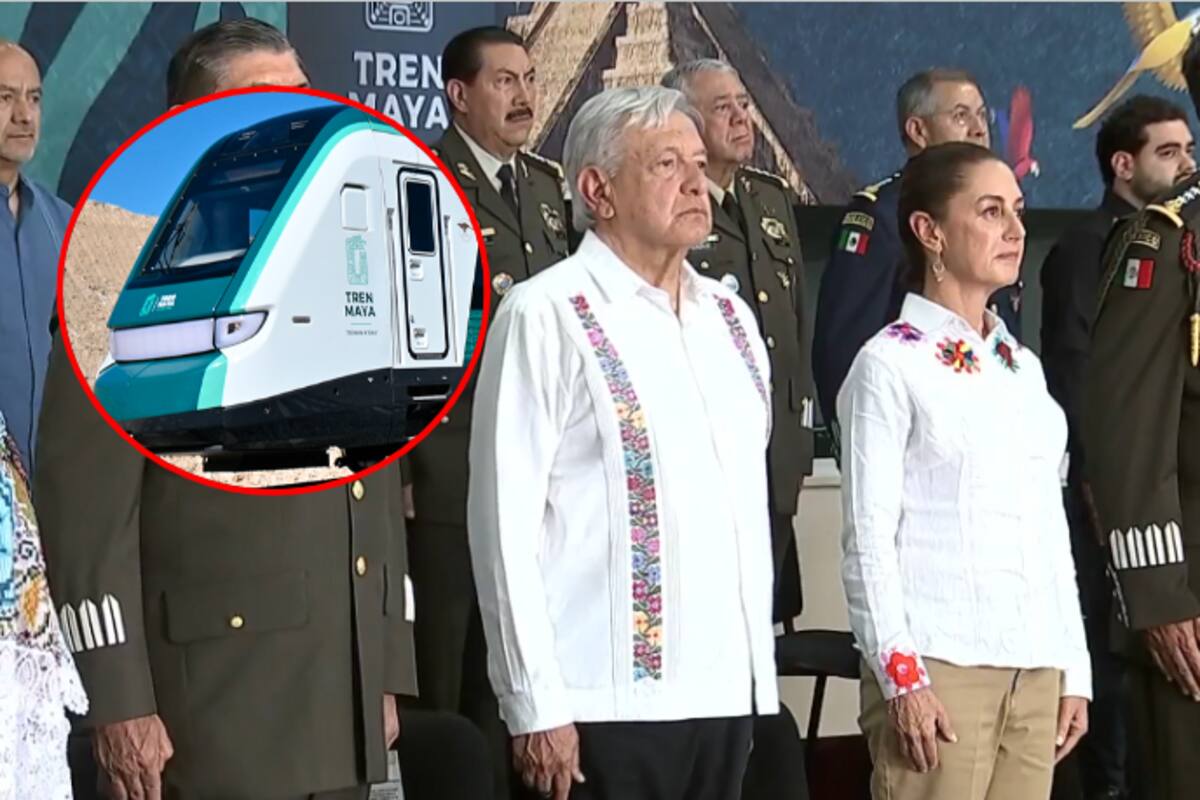 AMLO hace entrega de la obra completa del Tren Maya en Chetumal, Quintana Roo