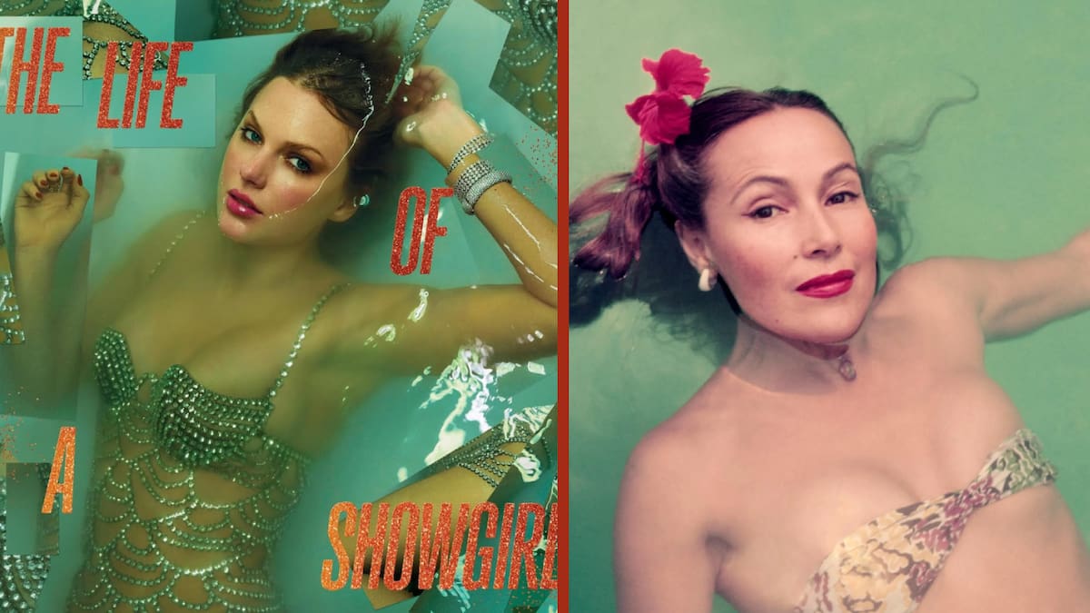 Portada del nuevo álbum de Taylor Swift revive polémica al ser comparada con la icónica imagen de Dolores del Río. / Foto: Especial