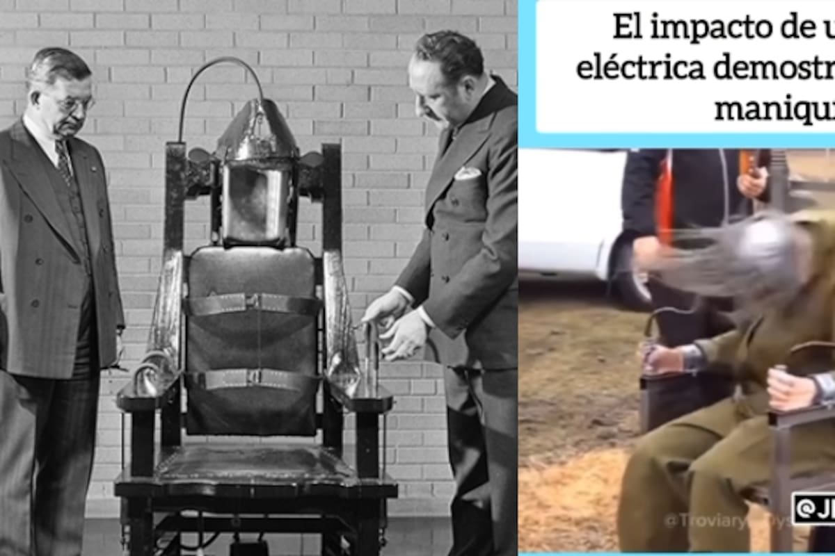 ¡IMPACTANTE! Mediante un maniquí muestran el efecto de la silla eléctrica en los humanos