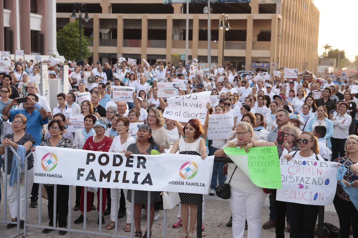 Organizaciones Provida se manifiestan en Sonora: exigen al Congreso rechazar el aborto