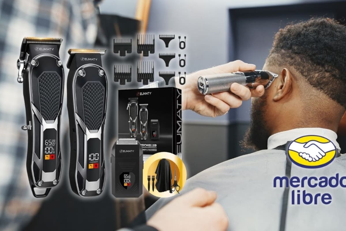 Mercado Libre remata máquina para cortar cabello inalámbrica EUMATY con 67% de descuento y envío gratis a todo México