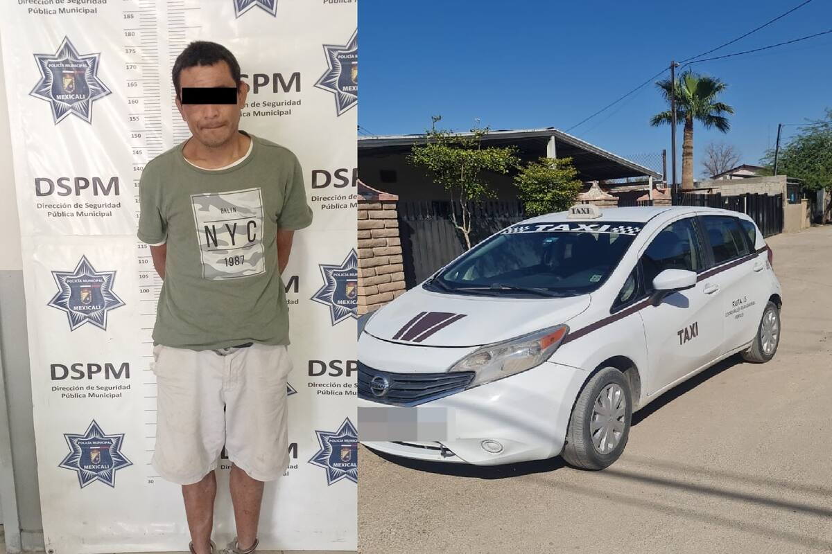 Detenido por robo violento contra taxista
