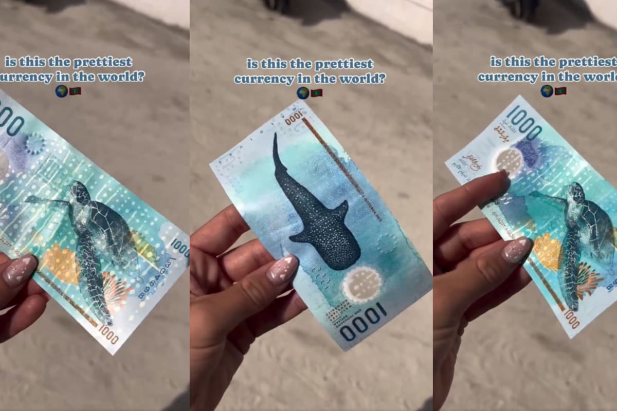 Conoce uno de los billetes más bellos del mundo: el 1000 Rufiyaa de Maldivas