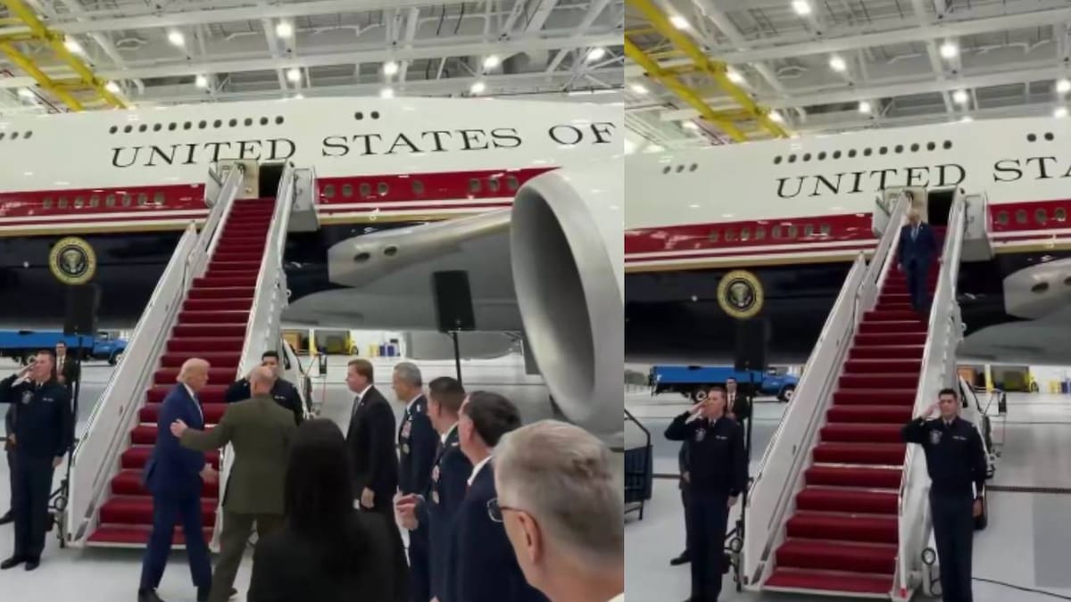Durante esta fase, la Casa Blanca y la Fuerza Aérea validan que la aeronave pueda cumplir la misión presidencial con seguridad, comunicación protegida y capacidad operativa. Foto: Especial Capture.