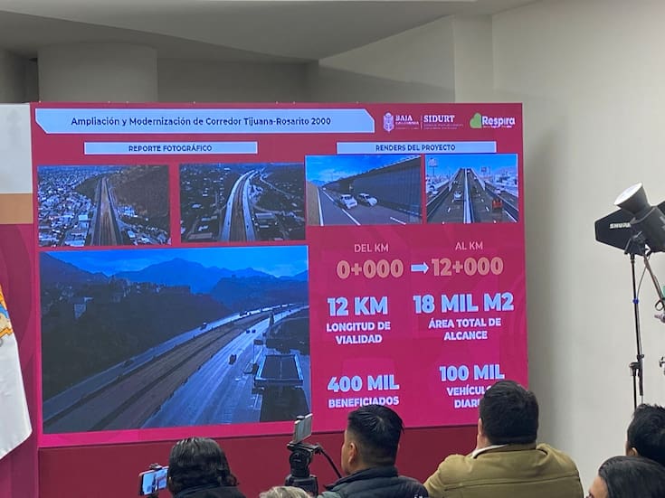 Carriles confinados del bulevar 2000 en Tijuana, estarían a mediados de 2027
