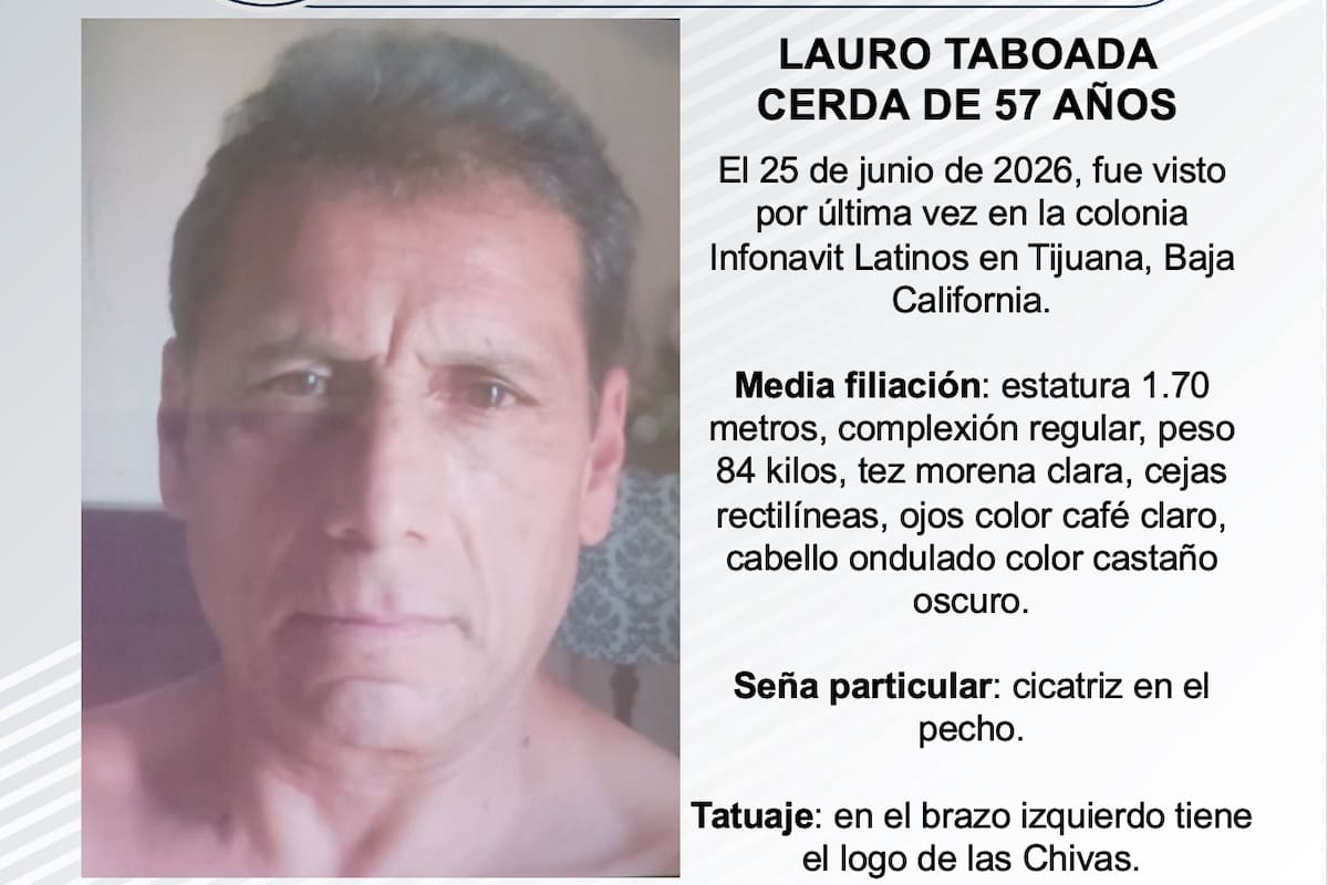 Se busca Lauro Taboada Cerda de 57 años