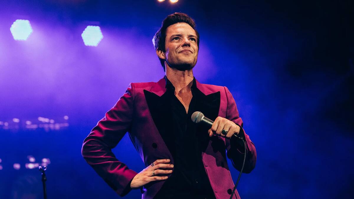 Brandon Flowers vocalista de 'The Killers'