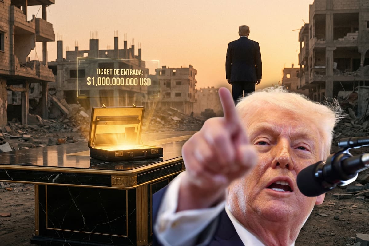 1,000 millones de dólares por un asiento: Trump exige pago millonario a países que busquen permanencia en su nueva “Junta de Paz” para Gaza y el control de la región