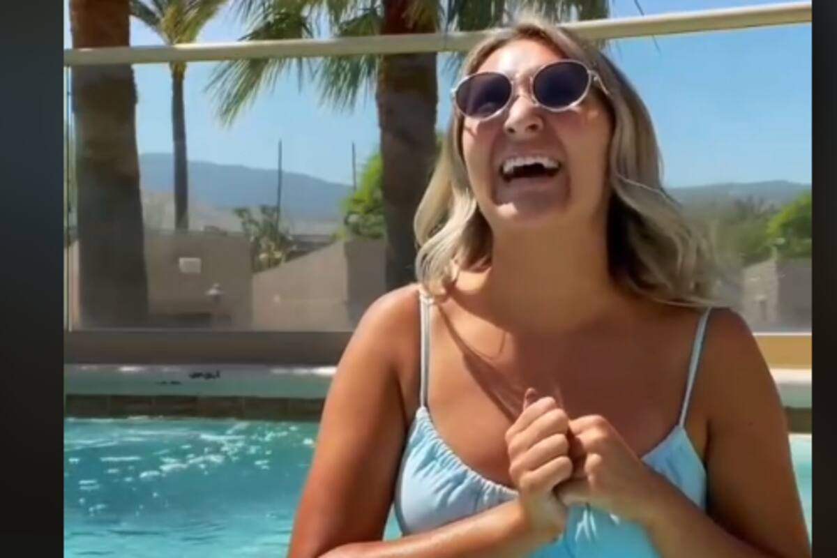 Mujer se defiende al darse cuenta que hombres se burlan de ella escena se viraliza en TikTok