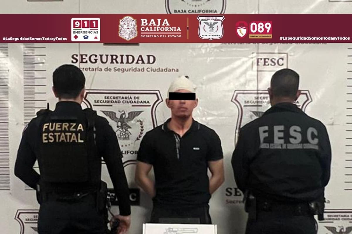 Por una riña detienen a sujeto en posesión de un arma de fuego