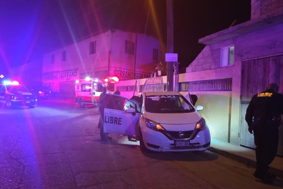 Ataque armado deja a taxista herido en Rosarito