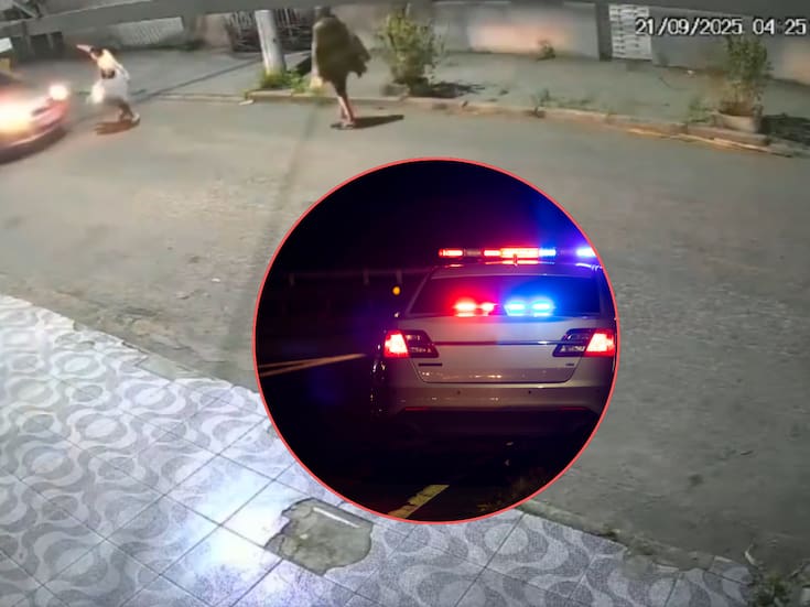 Video: Delincuentes armados intentaron secuestrar a un conductor, pero este los atropello