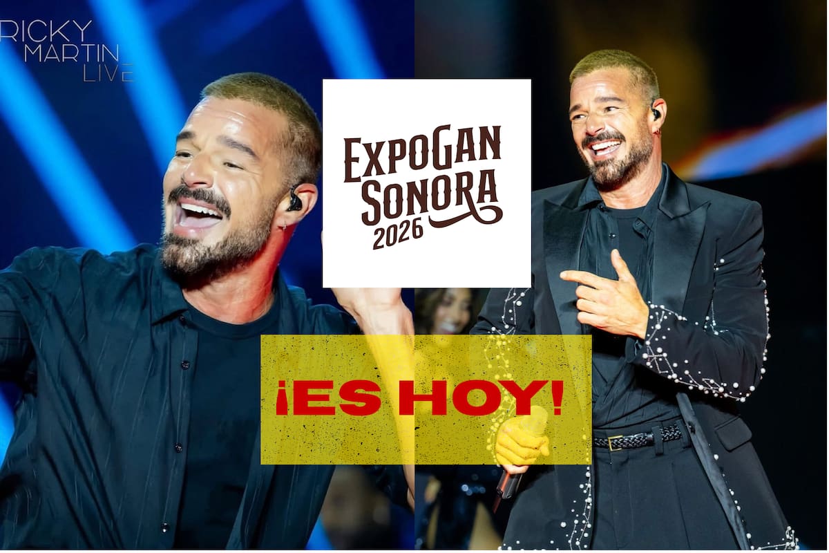 ¡Que no te gane el tráfico! Ricky Martin iniciará puntual su concierto en la ExpoGan Sonora 2026; llaman a llegar temprano
