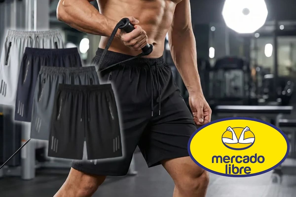 Mercado Libre rebaja 47% el set de 4 shorts deportivos Yoknetig con opción de envío gratis, una oferta respaldada por la garantía de Compra Protegida