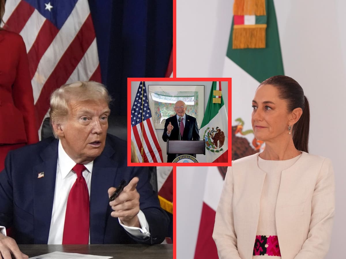 Un día antes de las elecciones en EU, Trump advirtió a Sheinbaum que impondría aranceles a México en sus importaciones, además de cerrar la frontera, si no detenía migración y flujo de drogas a EU. | Crédito: Presidencia/Banco digital GH