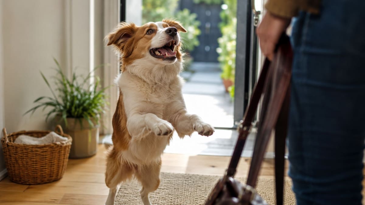 La emoción excesiva de tu perro al verte no es felicidad, sino un síntoma de ansiedad por separación que puede dañar su corazón; según expertos, así es como debes cambiar tus rutinas para corregir su comportamiento