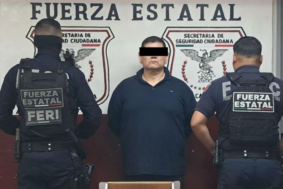 Durante labores de patrullaje, elementos de la FESC aseguran a sujeto en posesión de un arma de fuego