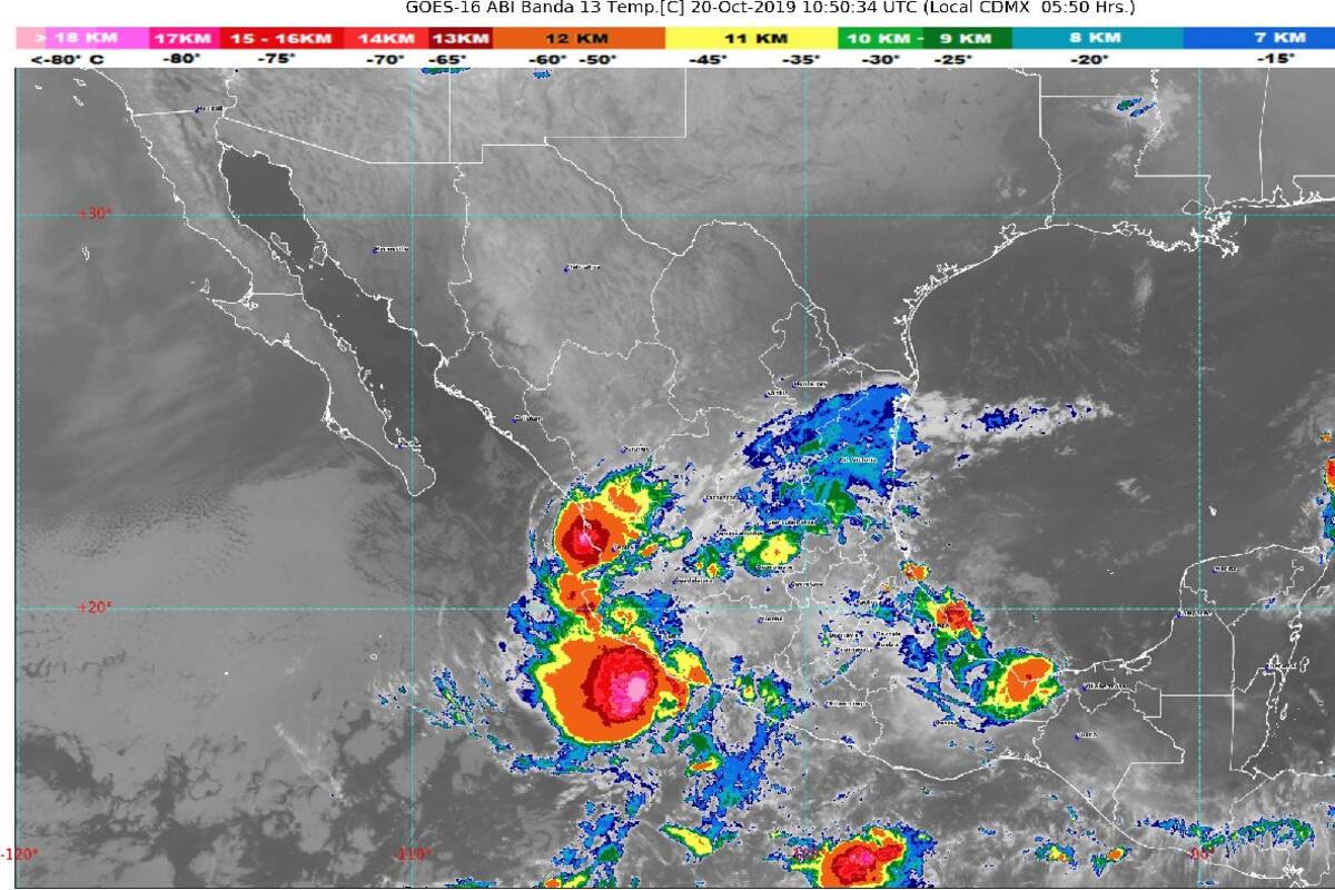 Se forma la tormenta tropical 'Priscilla' en el Pacífico