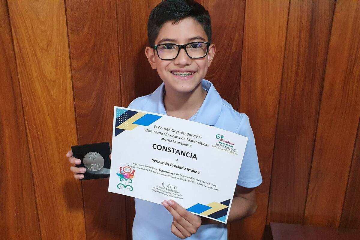 Para Sebastián las Matemáticas son su pasión