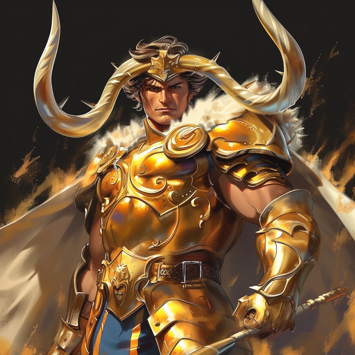 El código de honor y valentía de Aldebarán se refleja en esta recreación musculosa y fantástica de la inteligencia artificial.