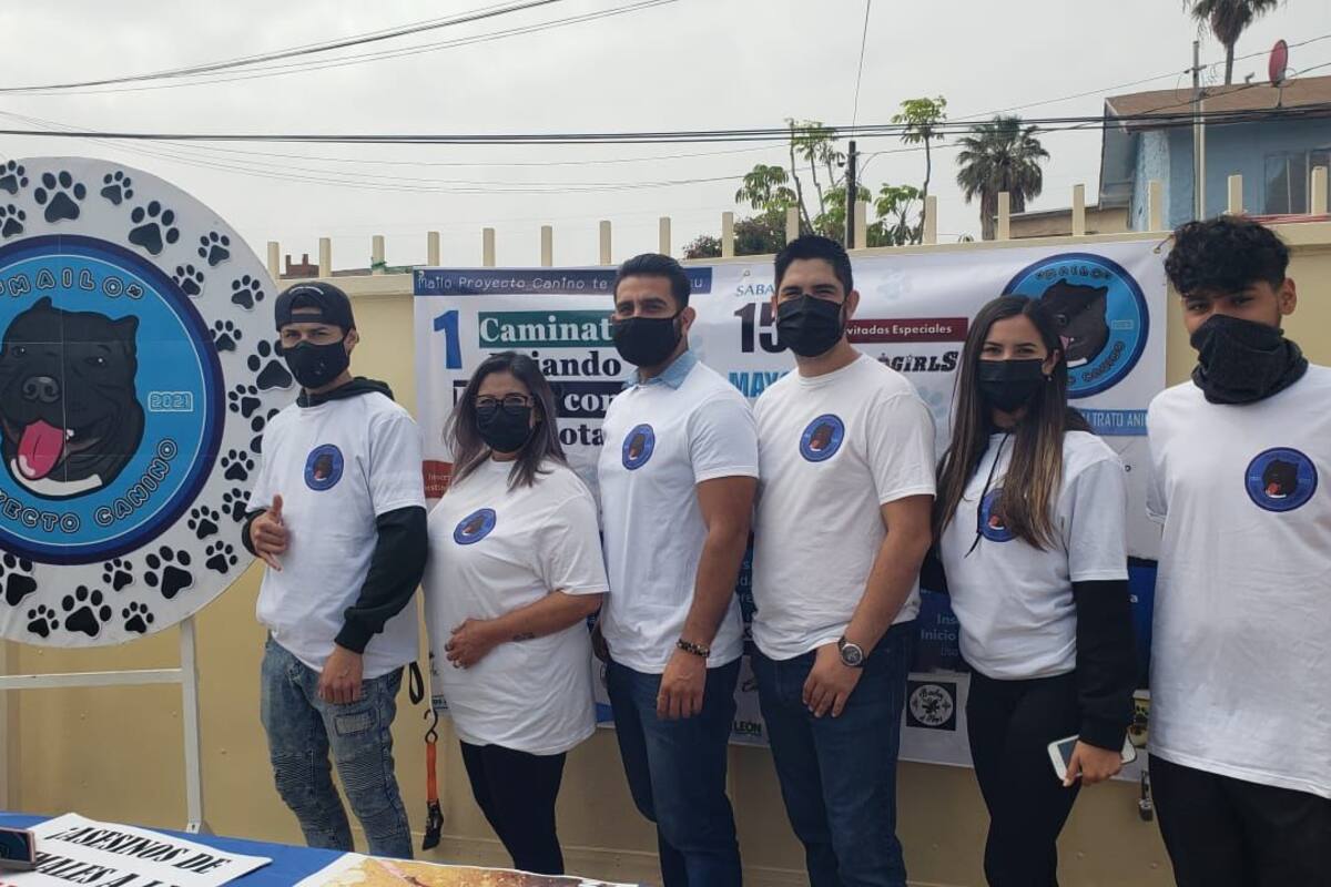 Organizan caminata canina por los derechos de los animales en Rosarito