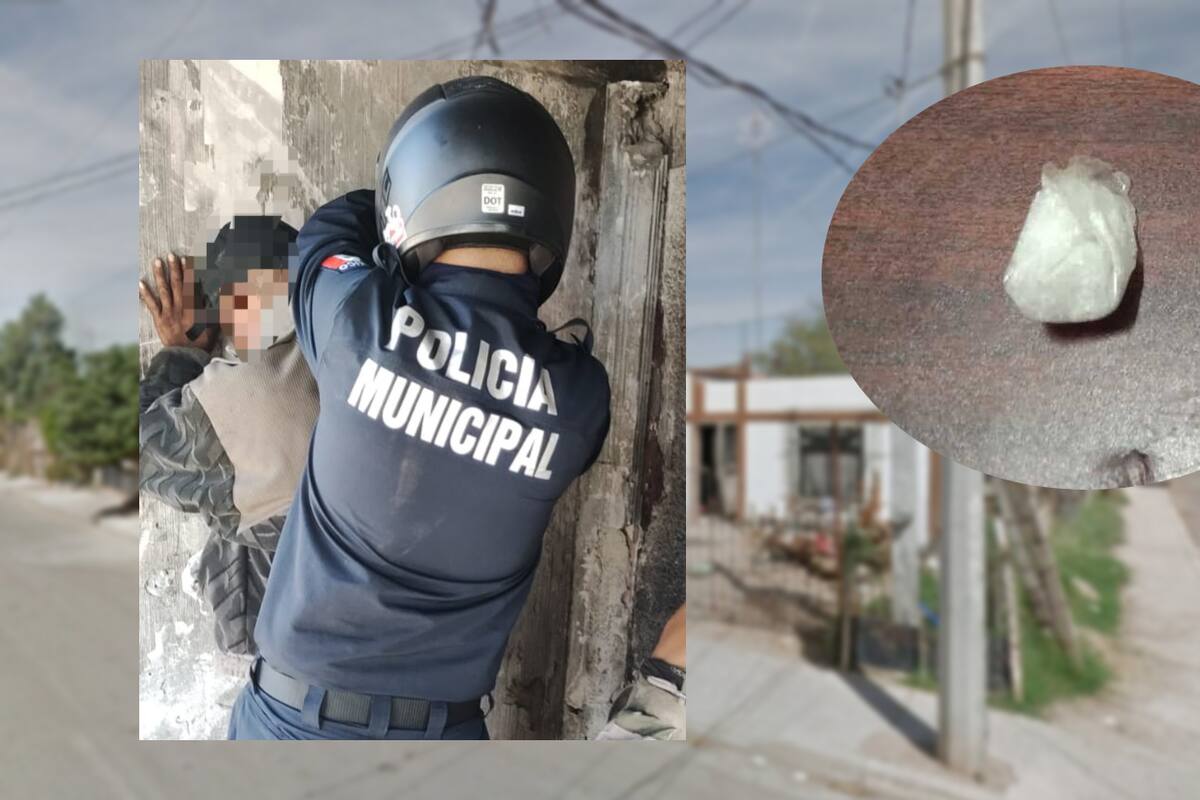 Detienen a hombre con “crystal” en la colonia 4 de Marzo, en Hermosillo