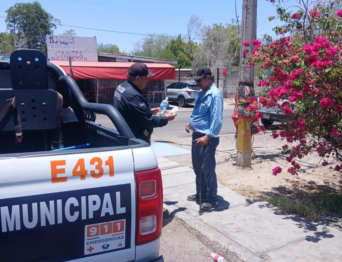Activan operativo de hidratación en Hermosillo ante incremento de temperatura superior a los 45°C. FOTO: ESPECIAL