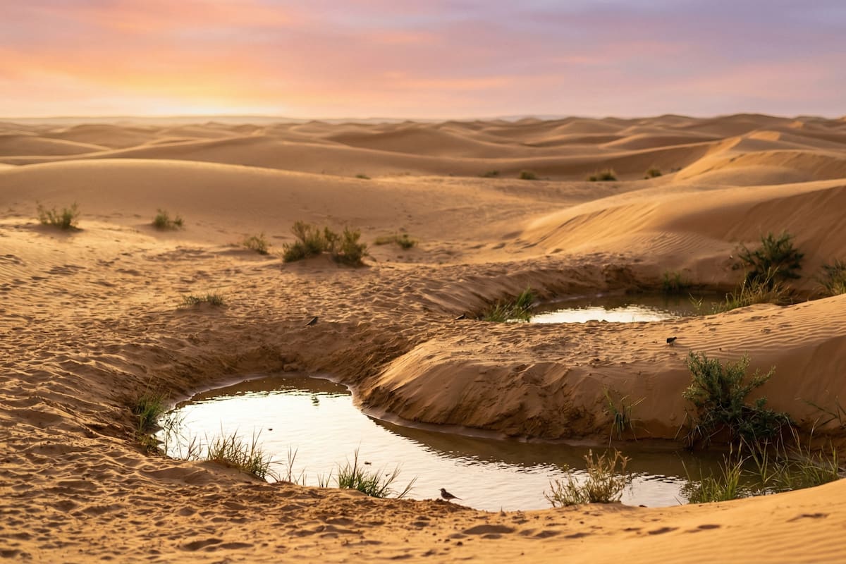Tras el fracaso de millones de abejas y árboles que no resistieron el calor, científicos descubren que la geometría del suelo puede frenar la expansión del Sáhara, acumular agua y devolver vida a un desierto que parecía condenado a la muerte y el olvido