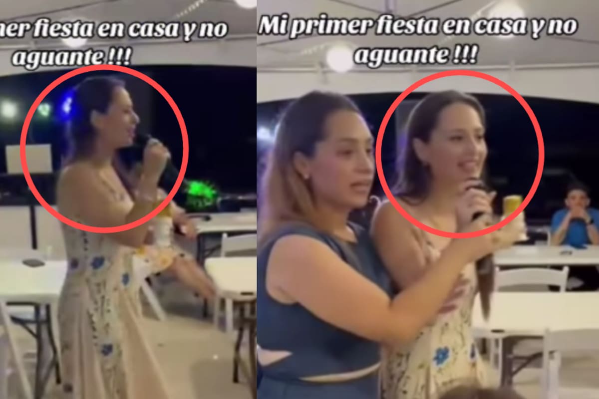 Mujer se pone a gritarles a los invitados que, por favor, se vayan todos de su fiesta