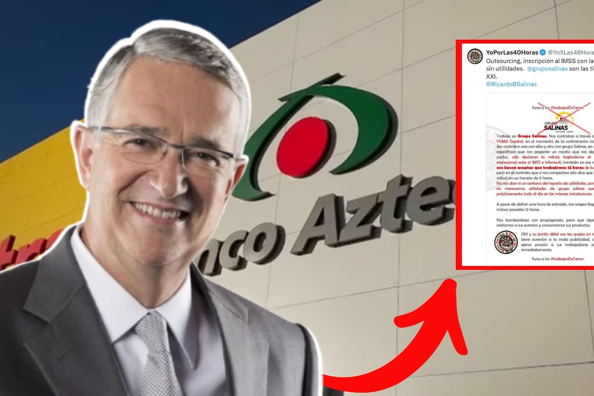 Acusan a empresas de Ricardo Salinas Pliego de no pagar utilidades y extender jornadas laborales hasta 12 horas
