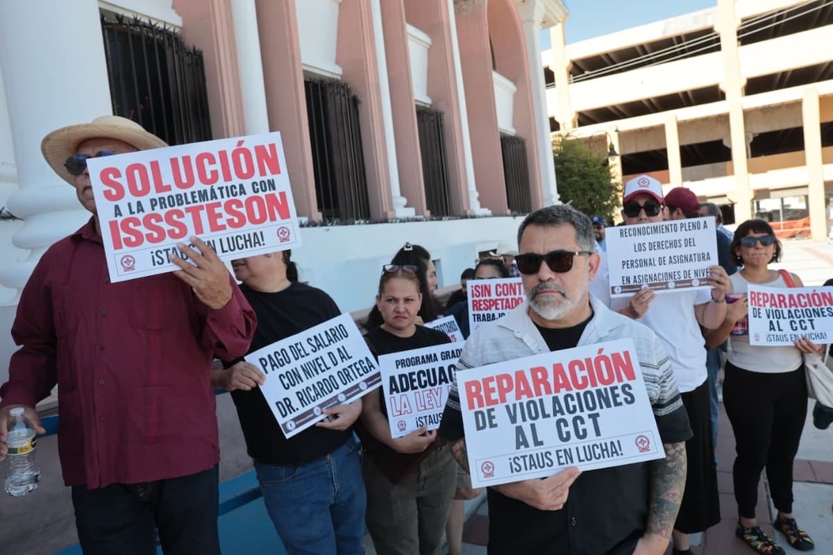 Maestros del Staus exigen respeto a sus derechos laborales tras comentarios del gobernador Durazo sobre el derecho a huelga