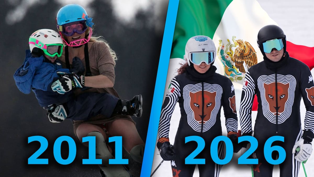 Los mexicanos Sarah Schleper y Lasse Gaxiola son la primera pareja madre e hijo en competir en unos Juegos Olímpicos de Invierno