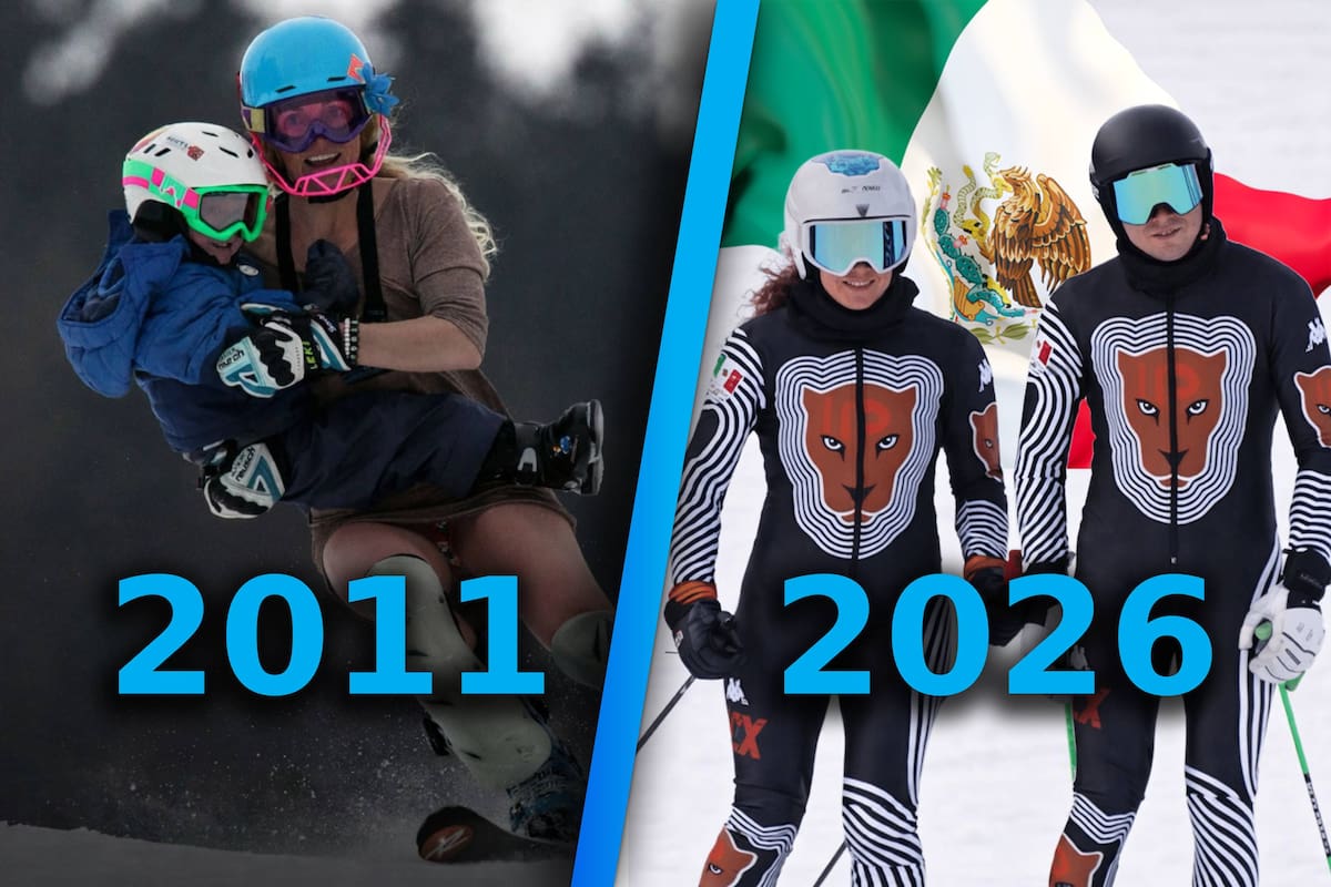 Los mexicanos Sarah Schleper y Lasse Gaxiola son la primera pareja madre e hijo en competir en unos Juegos Olímpicos de Invierno