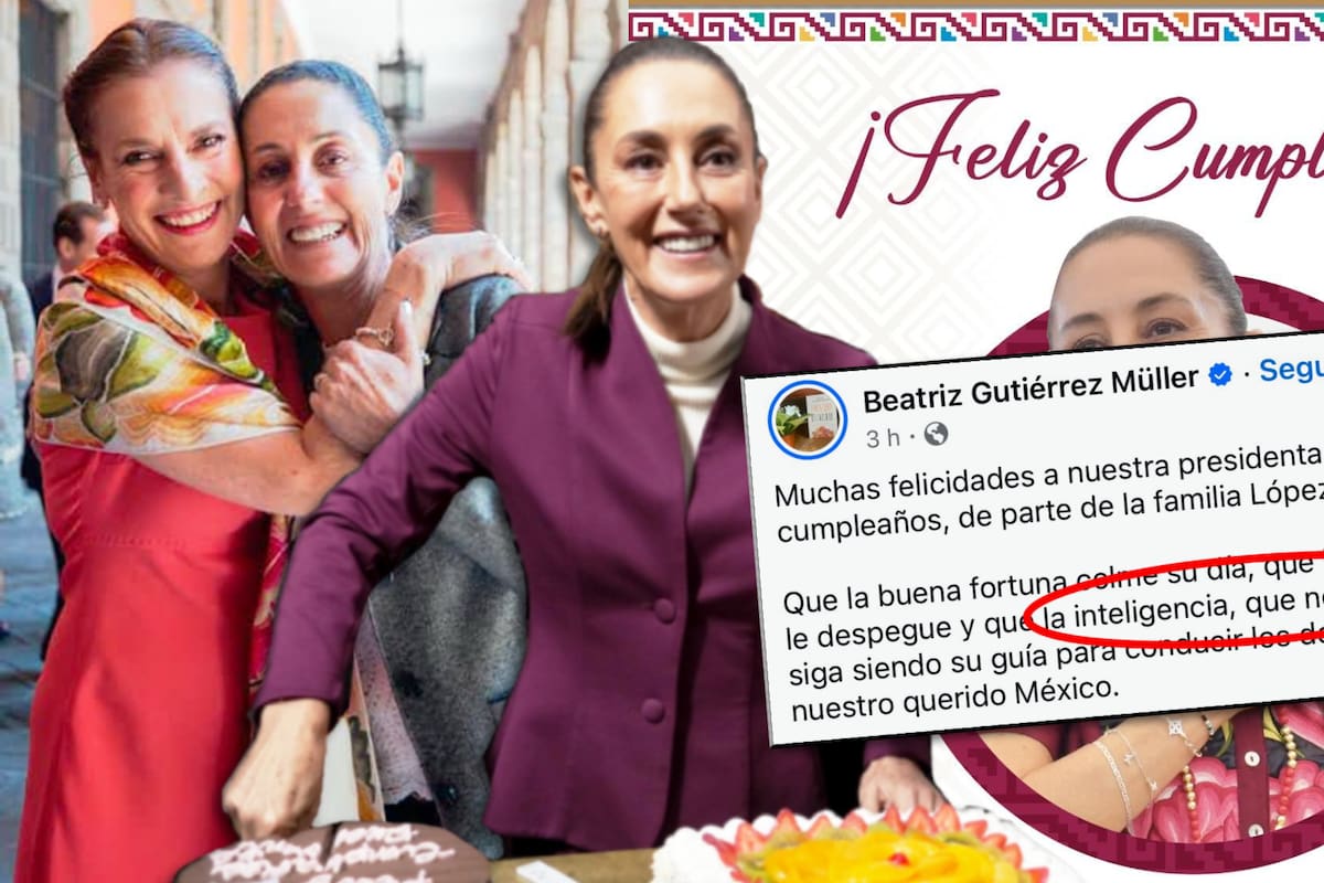 “Qué llevadita”: Mexicanos se burlan de la felicitación a Sheinbaum de parte de Beatriz Müller, esposa de AMLO; escribió que “no le sobra inteligencia” a la presidenta