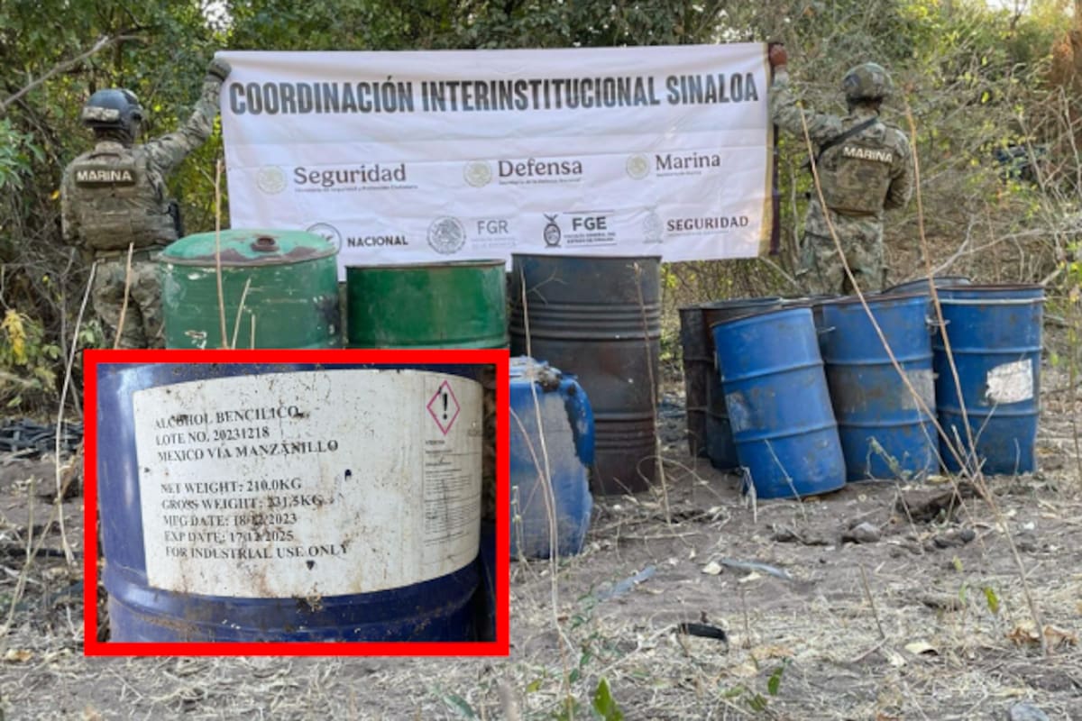 Autoridades aseguran laboratorio clandestino de drogas sintéticas en Elota, Sinaloa