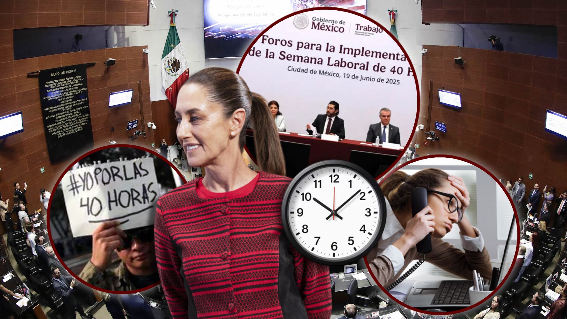 Avanza México hacia la jornada laboral de 40 horas con propuesta de implementación gradual. FOTO: Especial