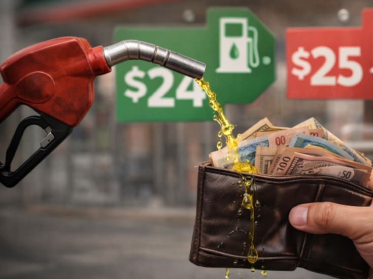 Profeco revela que el litro de gasolina se mantiene bajo los $24 pesos mientras algunos lo venden casi en $25, golpeando directo al bolsillo mexicano