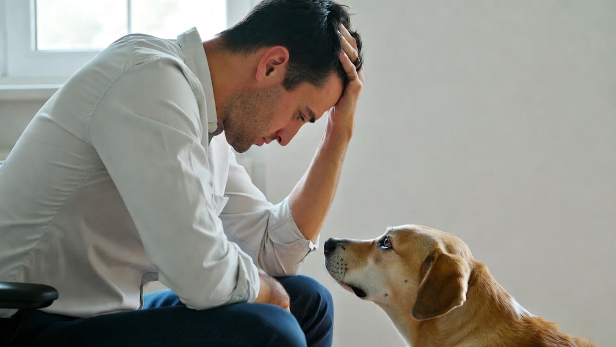 Tu estrés no se queda en la oficina: también impacta la salud emocional de tu perro, según estudio | Foto: Grok